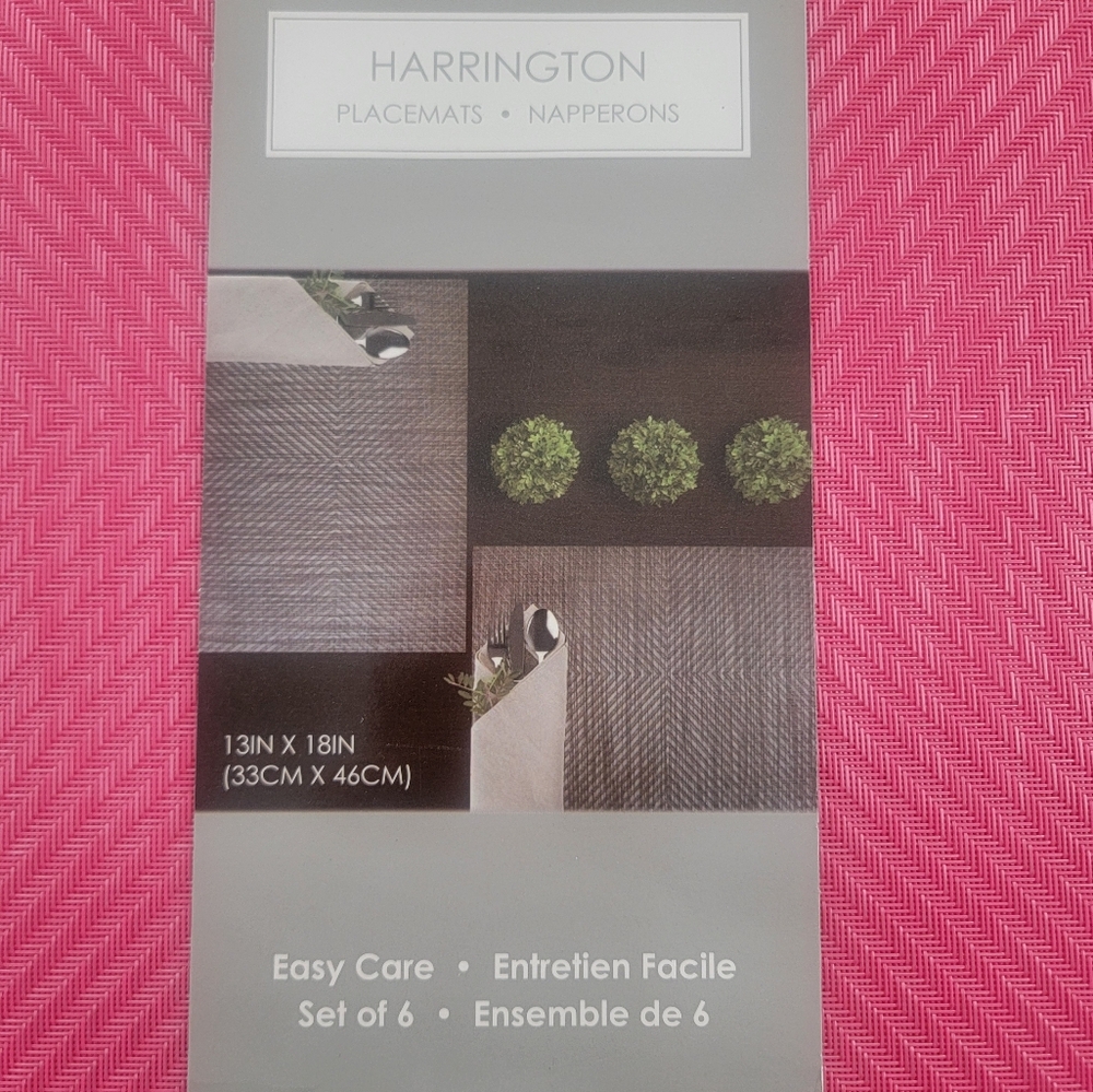 Harrington Gray Placemats Set